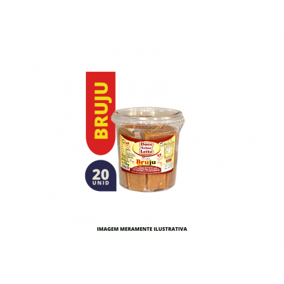 DOCE LEITE QUADRADO BRUJU 1X20X55G